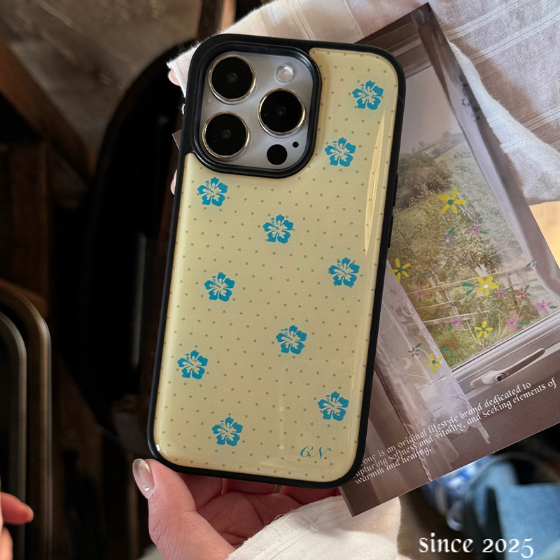 Back Cover Adhesive - Корейский чехол для телефона с синими